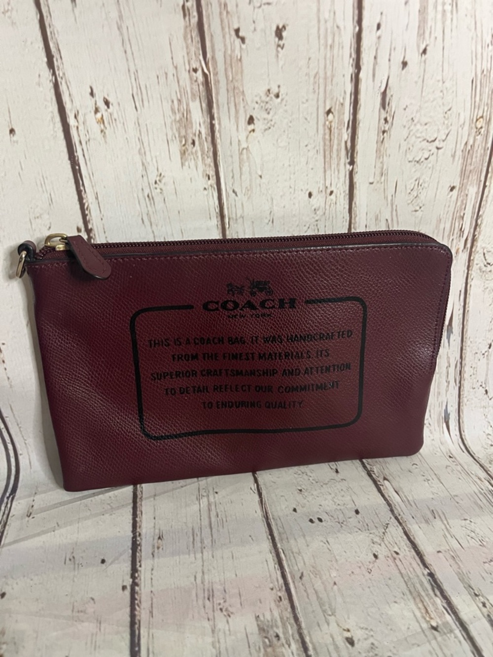 Coach Story Patch Clutch